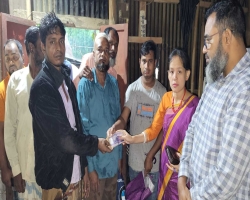 জৈন্তাপুরে বজ্রপাতে নিহত ১, উপজেলা প্রশাসনের সহায়তা প্রদান 